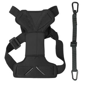 Road-To-Safety Car Harness With Detachable Swivel Hook (Color: Black, size: medium)